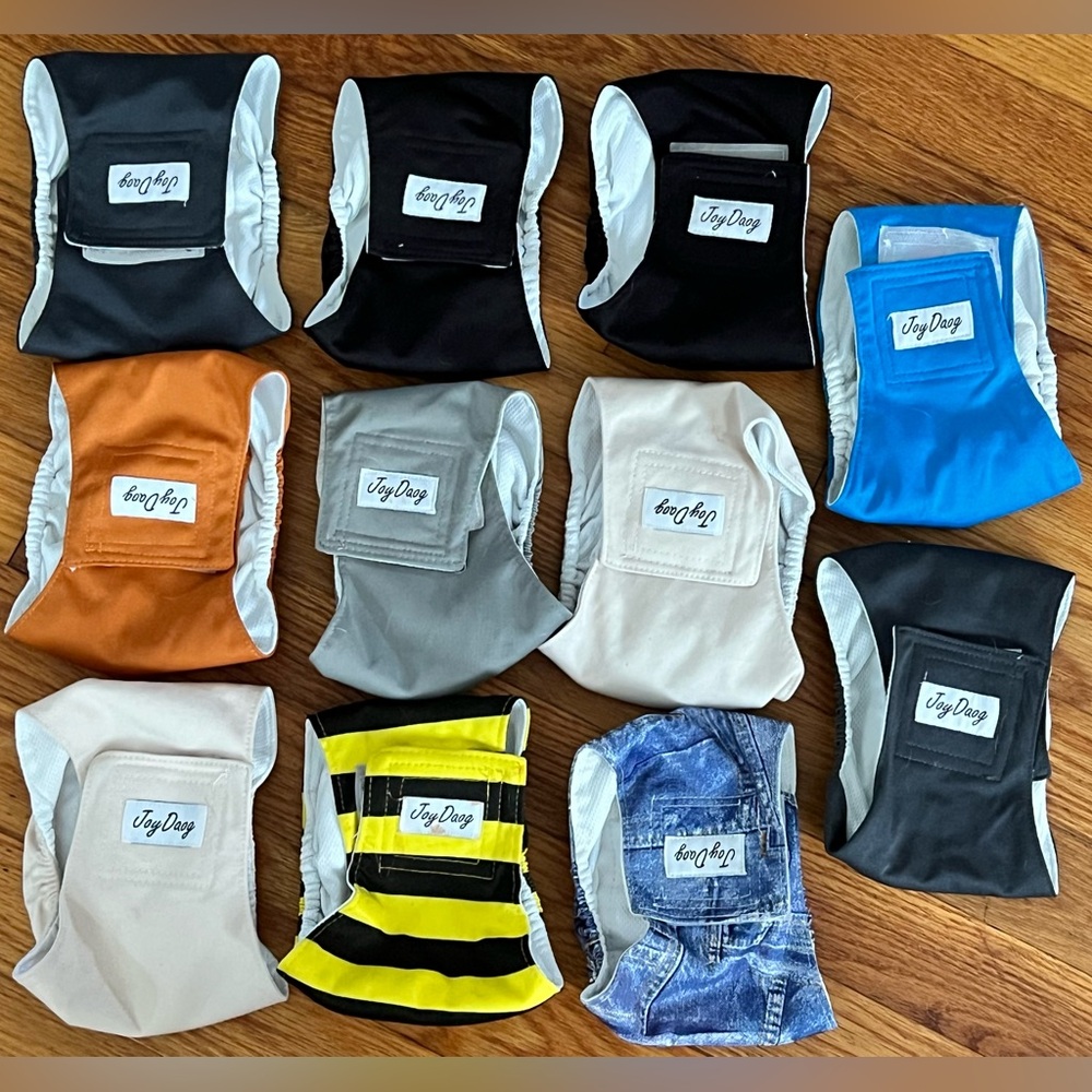 Bundle of Male Dog Waist Diapers Size Small